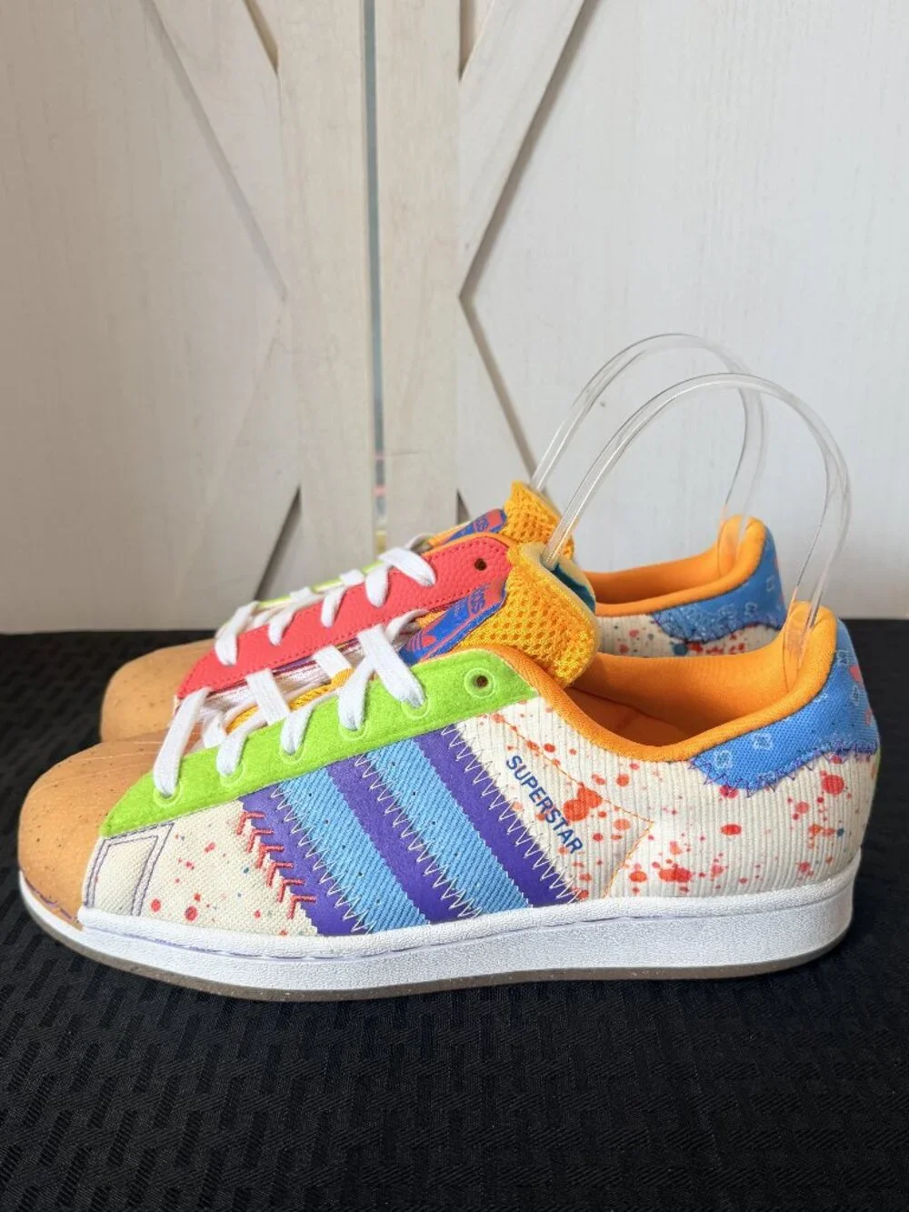 adidas x S.E.E.D. Superstar G20 CM 201 Paint Splattered Size 7 GX2235